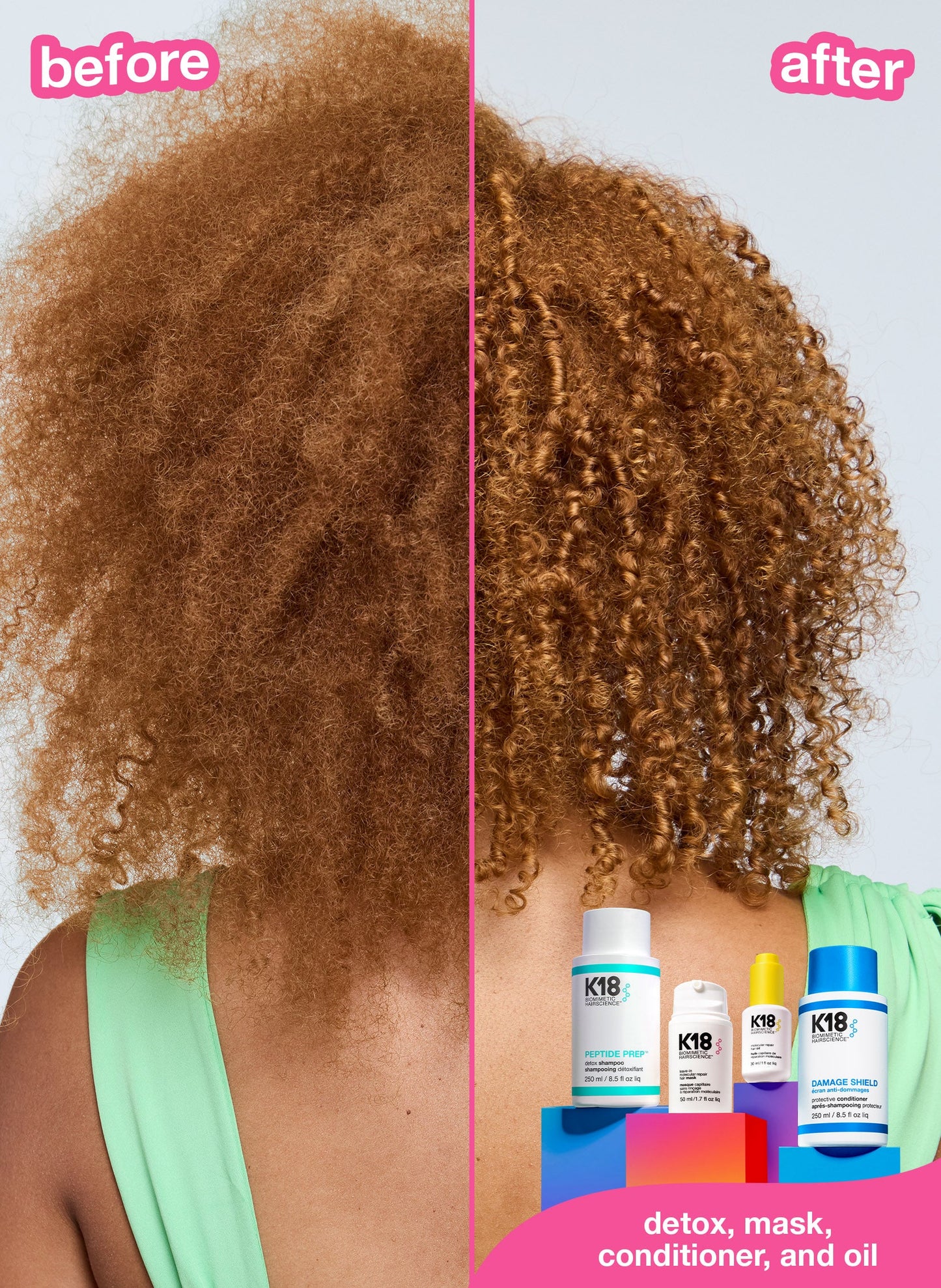 full-size leave-in molecular repair hair mask